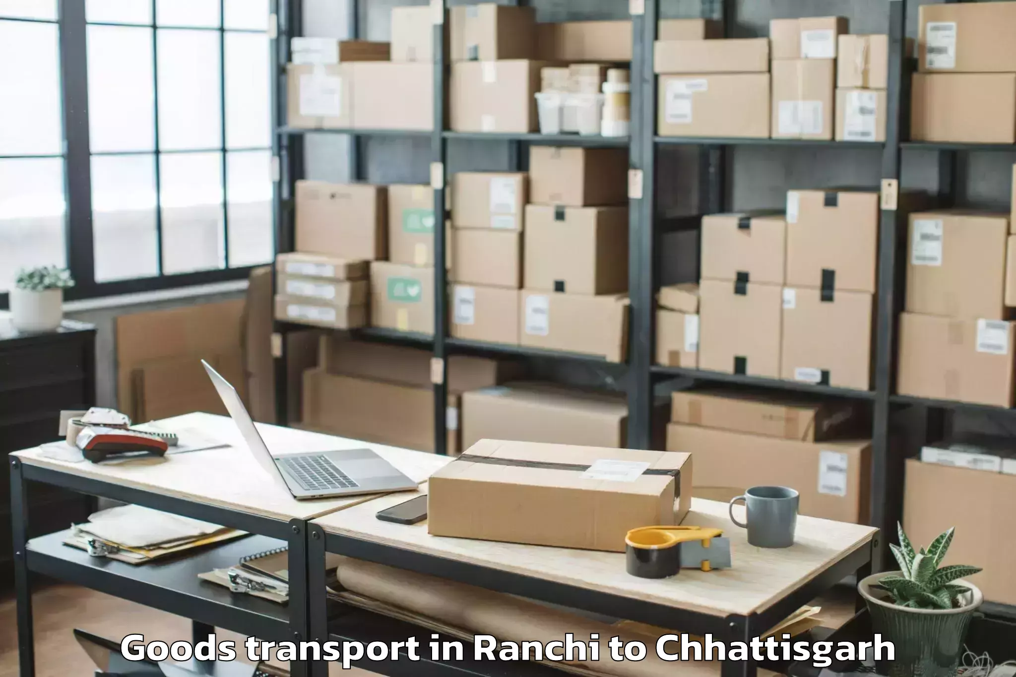 Affordable Ranchi to Shaheed Mahendra Karma Vishwav Goods Transport